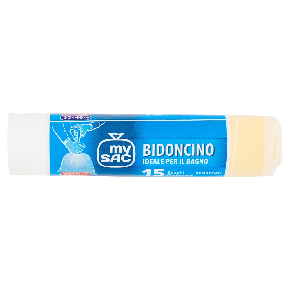 my Sac Bidoncino Ideale per il Bagno 35x40cm Sacchi Profumati 15 pz
